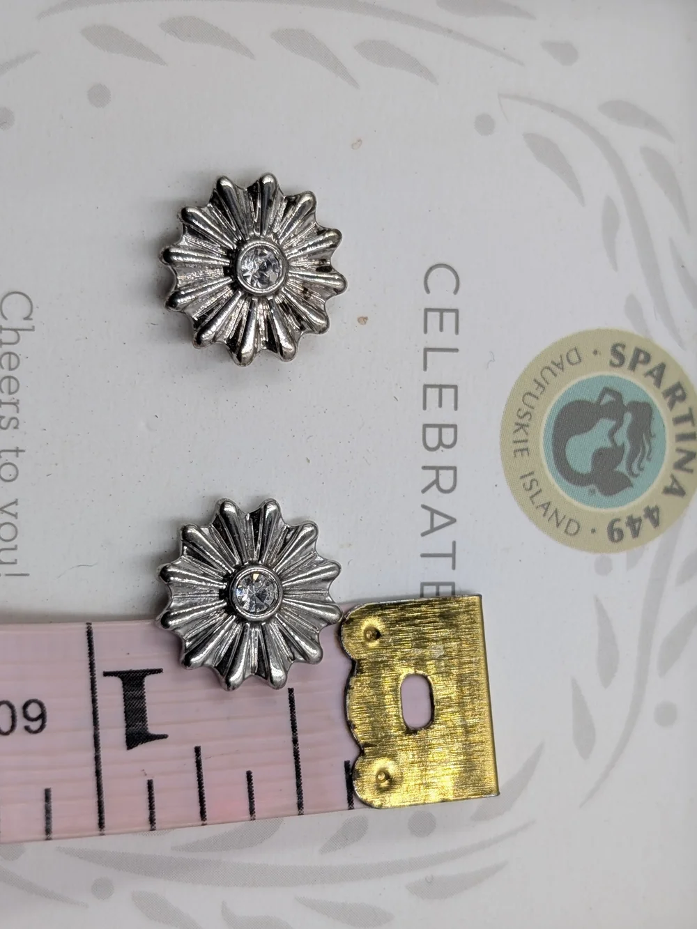 Retired Spartina 449 Celebrate Sunburst Stud Earrings Gift Boxed NWT | 0242